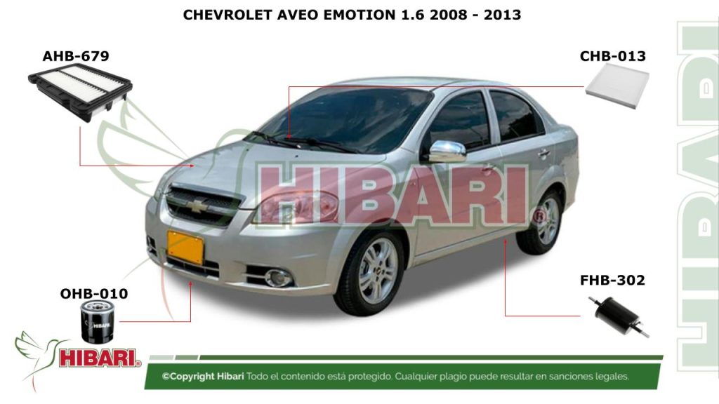 CHEVROLET AVEO EMOTION 1.6 2008 – 2013