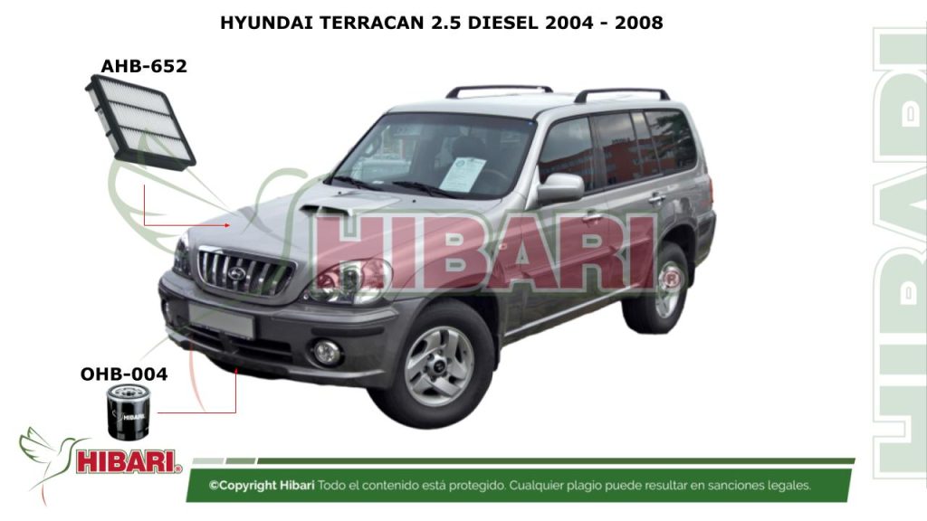 HYUNDAI TERRACAN 2.5 DIESEL 2004 – 2008