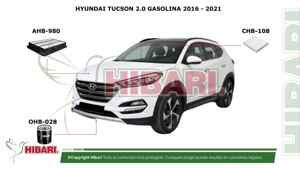 HYUNDAI TUCSON 2.0 GASOLINA 2016 – 2021