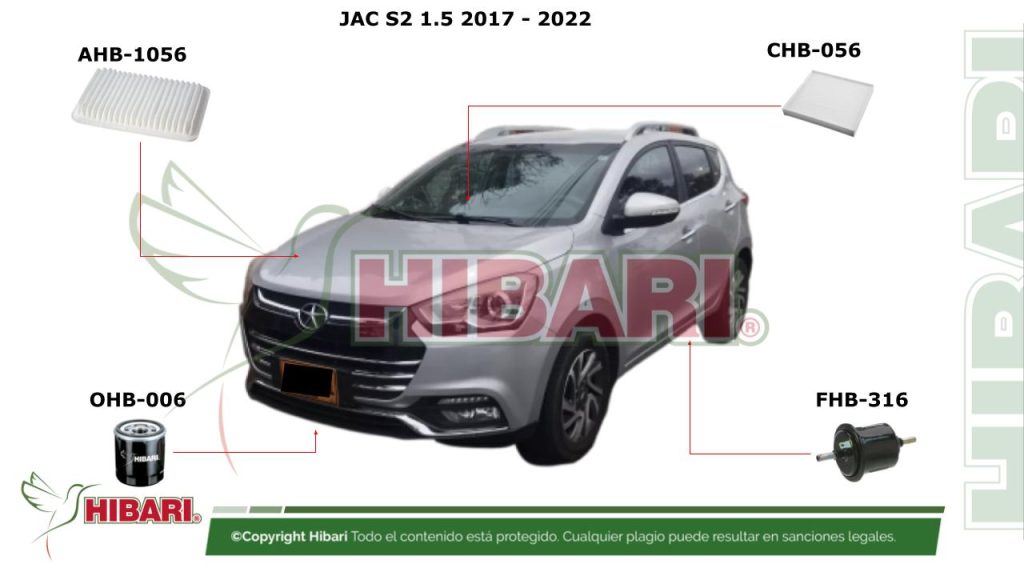 JAC S2 1.5 2017 – 2022