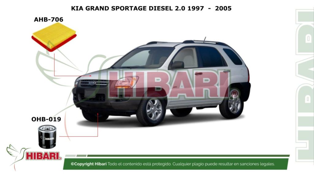 KIA GRAND SPORTAGE DIESEL 2.0 1997  –  2005