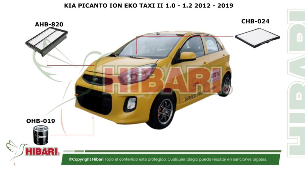 KIA PICANTO ION EKO TAXI II 1.0 – 1.2 2012 – 2019