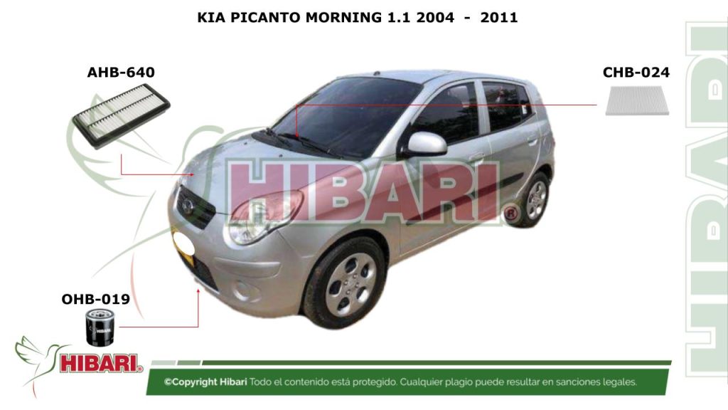 KIA PICANTO MORNING 1.1 2004  –  2011