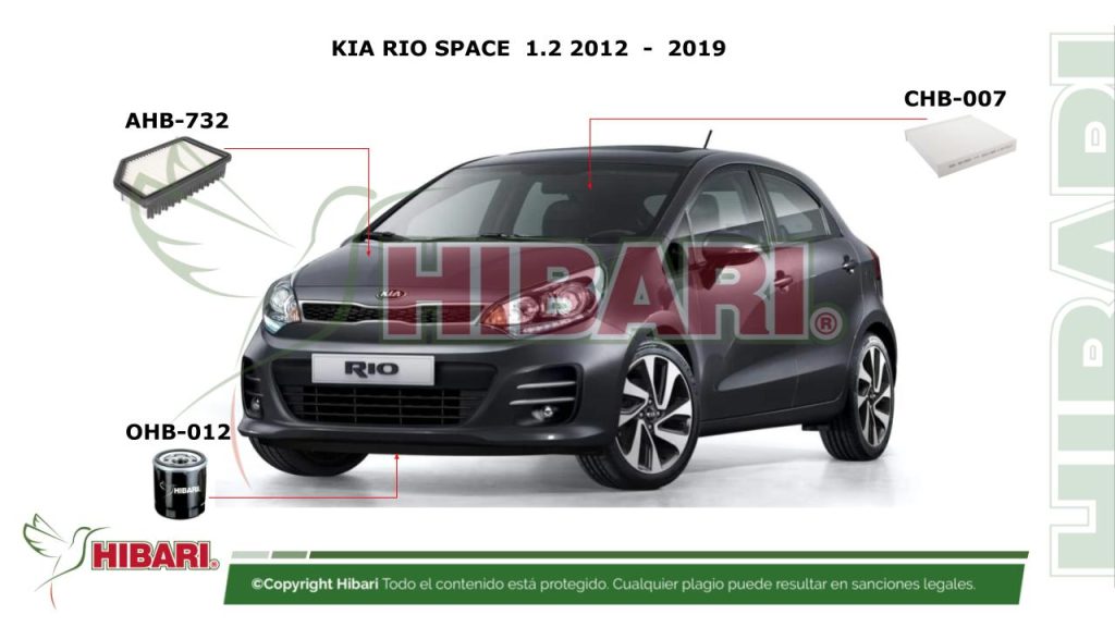 KIA RIO SPACE  1.2 2012  –  2019