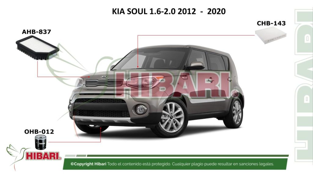KIA SOUL 1.6-2.0 2012  –  2020