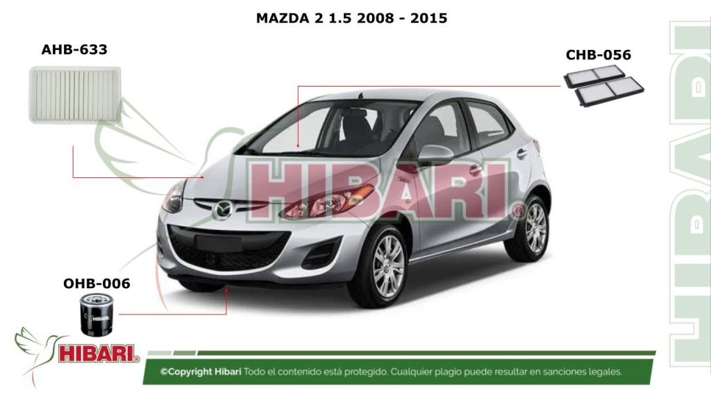 MAZDA 2 1.5 2008 – 2015