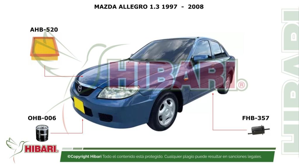 MAZDA ALLEGRO 1.3 1997  –  2008