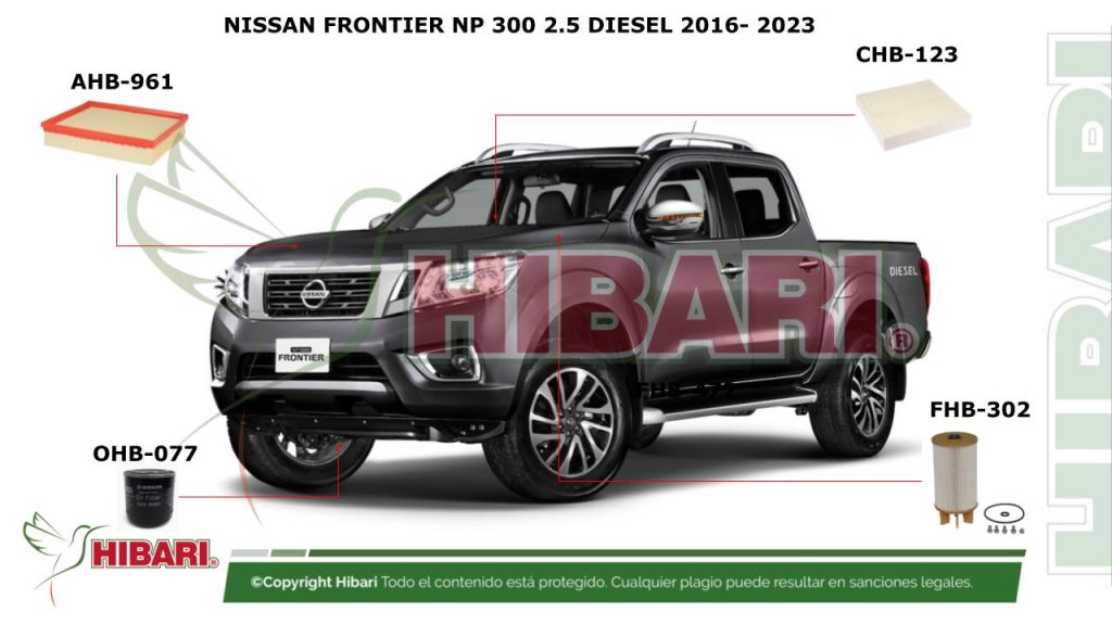 NISSAN FRONTIER NP 300 2.5 DIESEL 2016- 2023