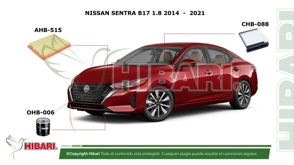 NISSAN SENTRA B17 1.8 2014  –  2021