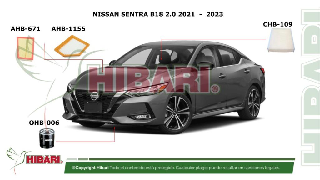 NISSAN SENTRA B18 2.0 2021  –  2023