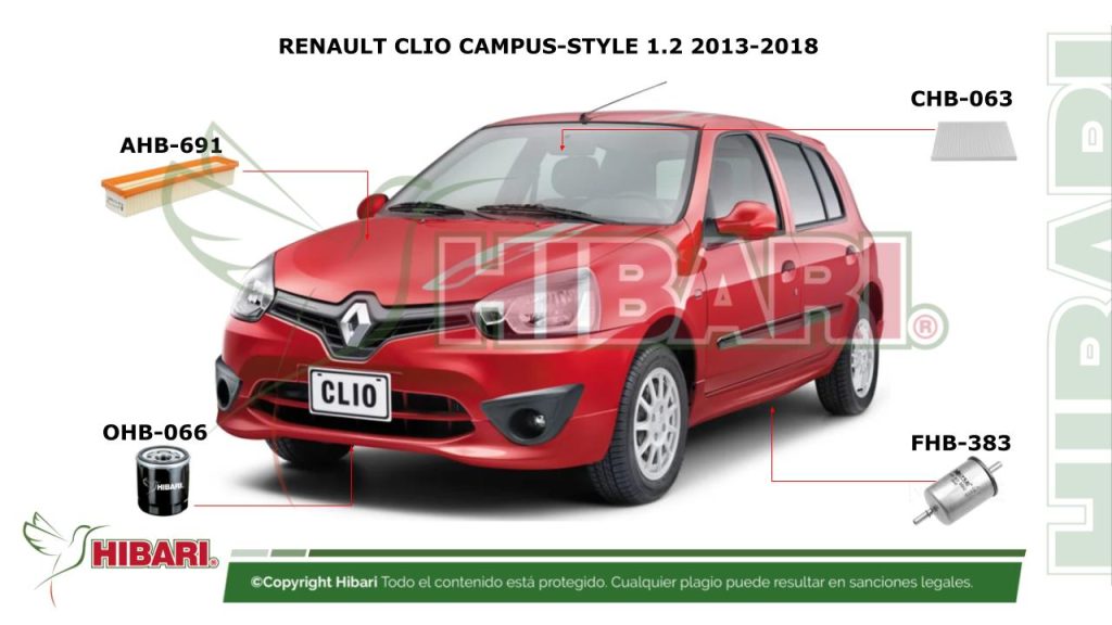 RENAULT CLIO CAMPUS-STYLE 1.2 2013-2018