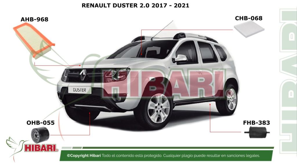 RENAULT DUSTER 2.0 2017 – 2021