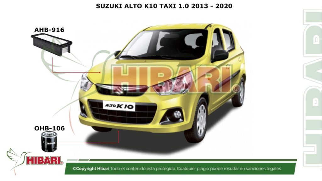 SUZUKI ALTO K10 TAXI 1.0 2013 – 2020