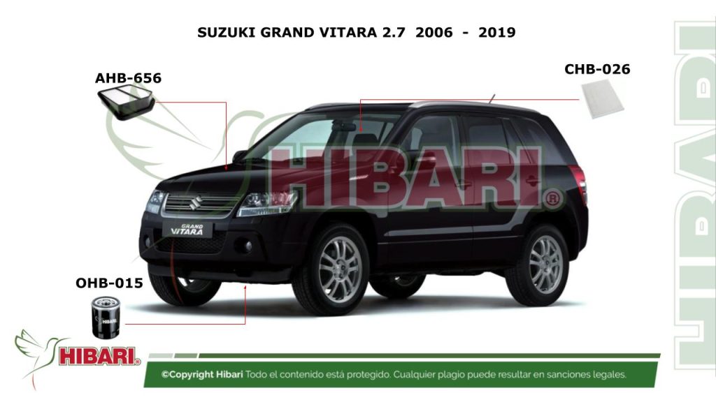 SUZUKI GRAND VITARA 2.7  2006  –  2019