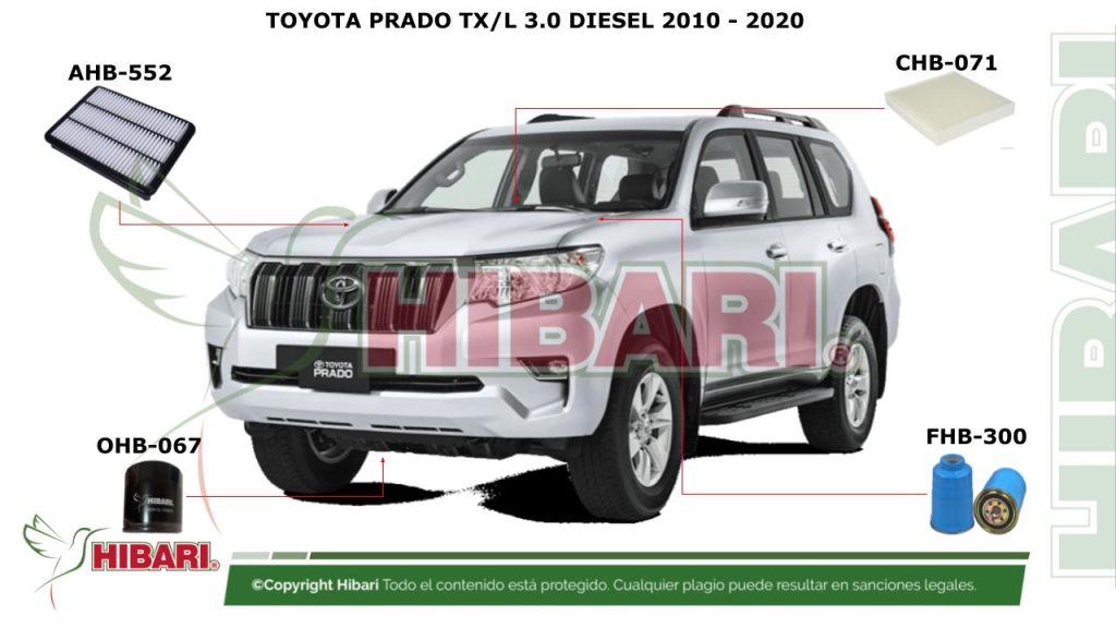 TOYOTA PRADO TXL 3.0 DIESEL 2010 – 2020