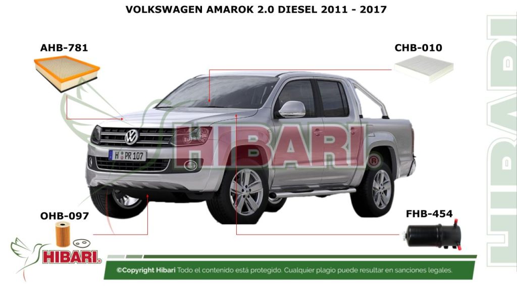 VOLKSWAGEN AMAROK 2.0 DIESEL 2011 – 2017