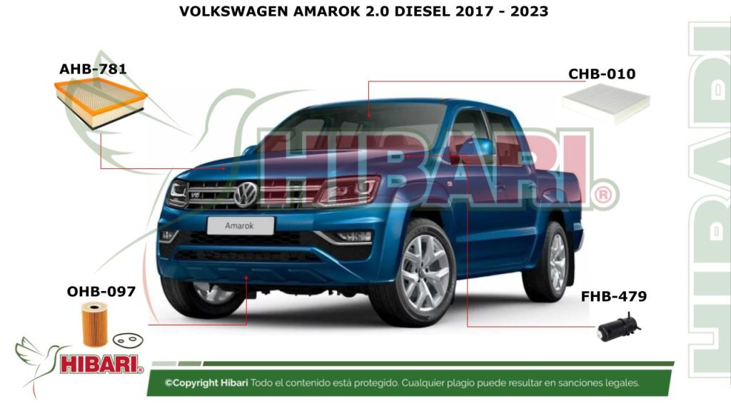 VOLKSWAGEN AMAROK 3.0 DIESEL 2017 – 2023