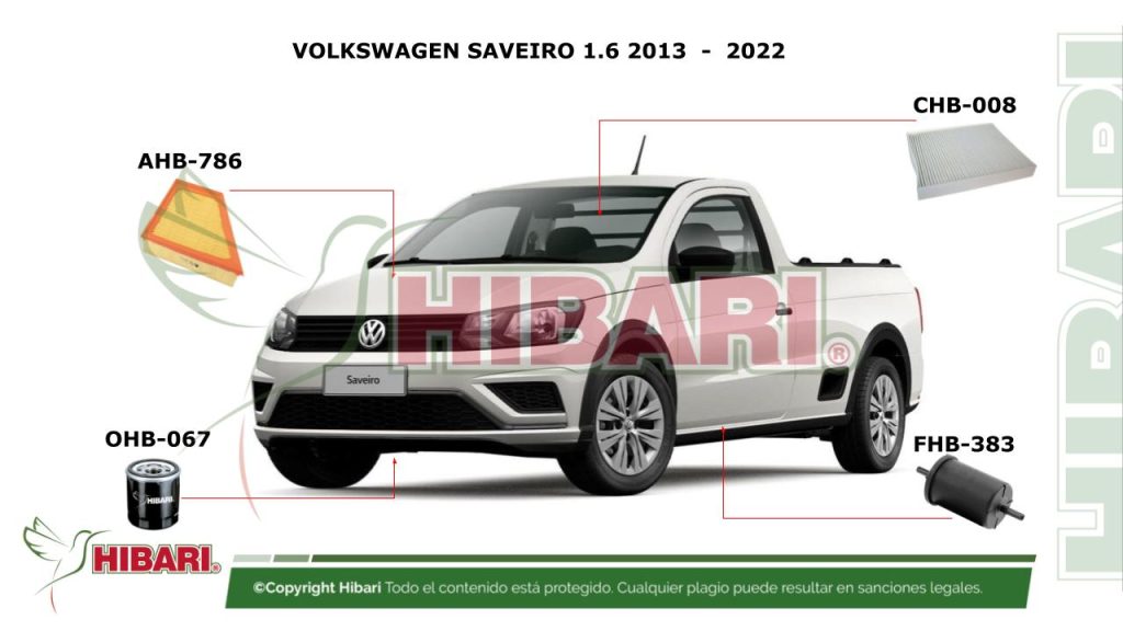 VOLKSWAGEN SAVEIRO 1.6 2013  –  2022